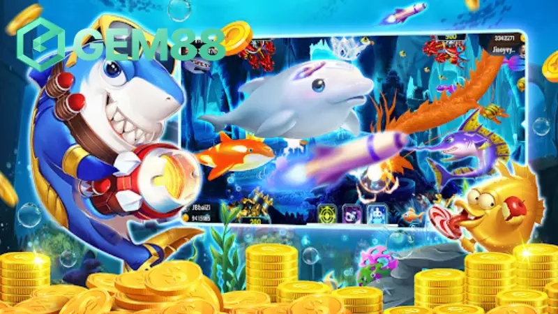 Sảnh bắn cá với đồ hoạ 3D tái hiện đại dương sống động